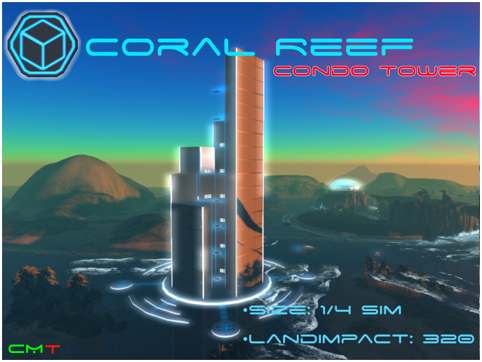 Second Life Marketplace Coral Reef Condo Tower